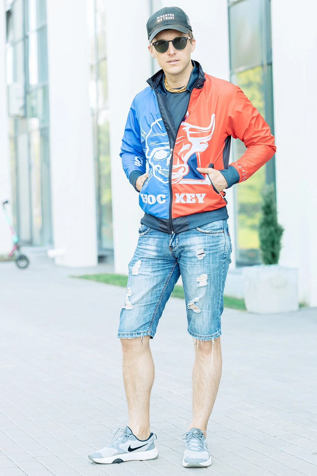 Ветровка Спортинг с двойным воротником унисекс, с полной запечаткой "Hockey"#3