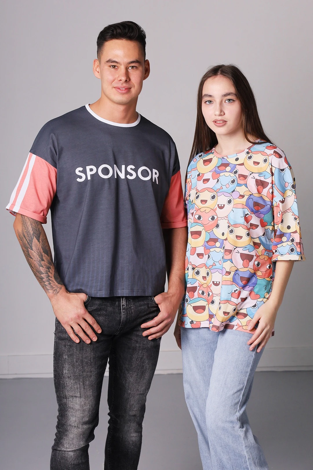 Футболка Бен оверсайз унисекс с полной запечаткой (хлопок)#1