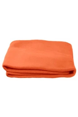 Купить оранжевый плед Классик флисовый 155х200 см