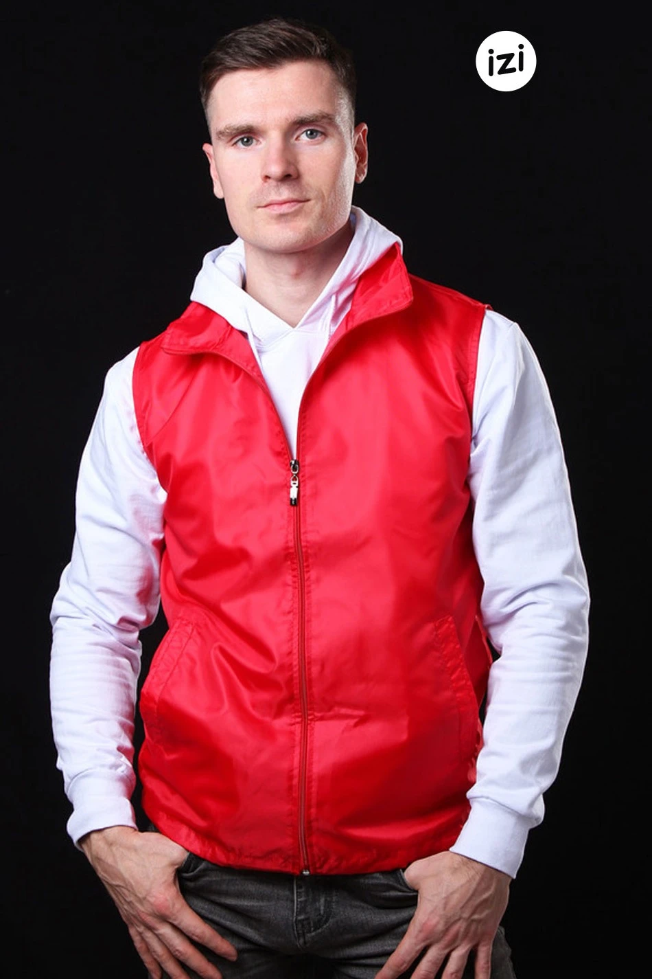 Жилет Брайт без подклада унисекс, однотонный#3