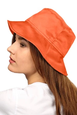 Купить панаму Мальта оранжевую (грета)