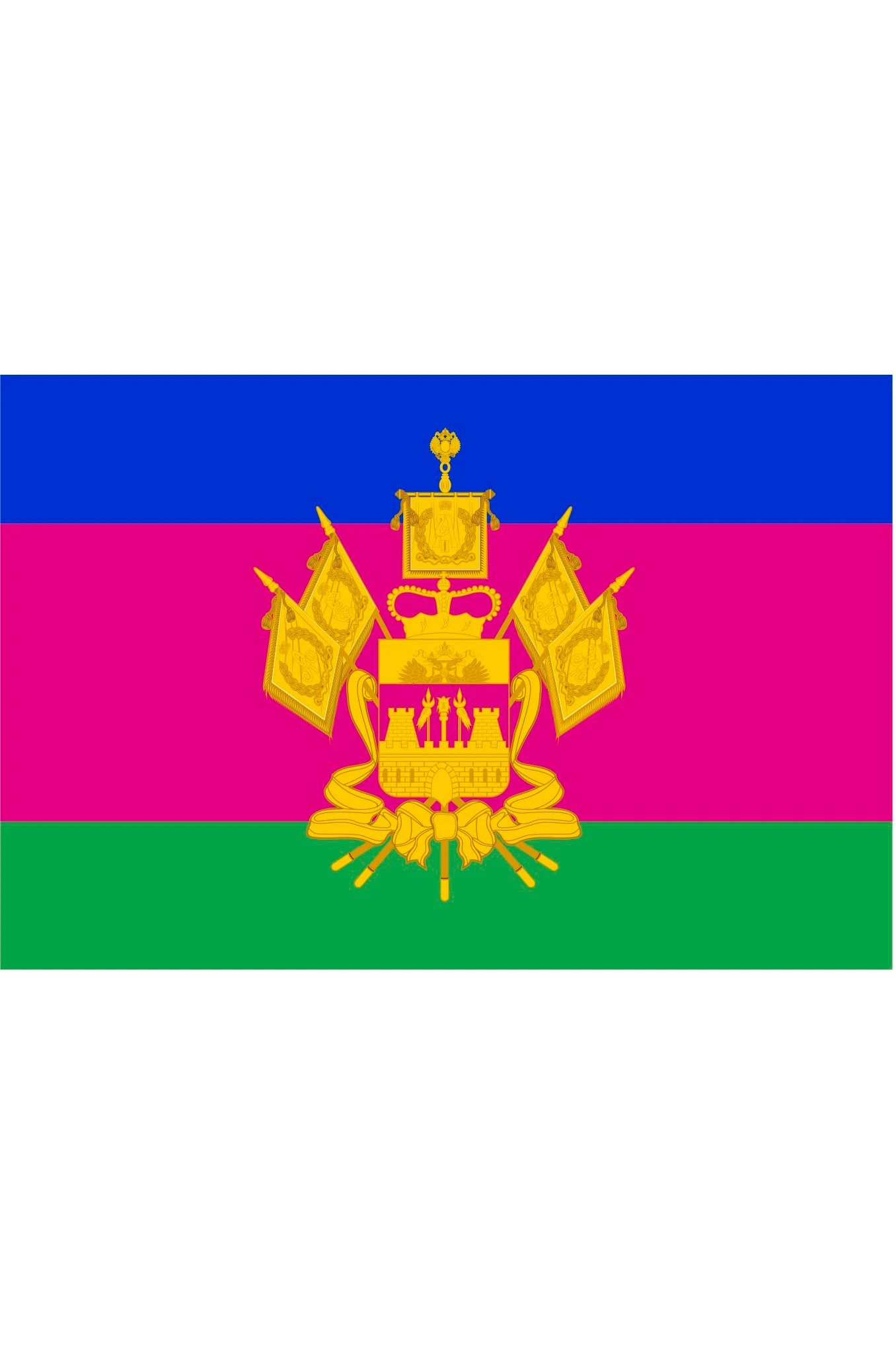 Купить флажок Краснодарского края 15х22 см