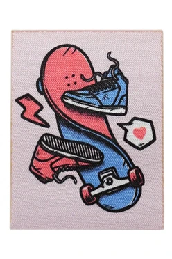 Купить наклейку-стикер Прямоугольник 5х6,5 см с печатью "Skateboard"