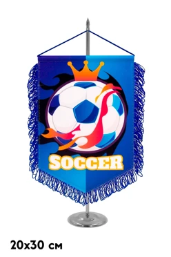 Купить вымпел угол печатный из сатена с бахромой, 20х30 см Купить вымпел угол печатный из сатена с бахромой, 20х30 см