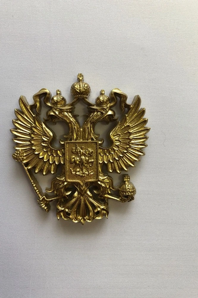 Гербовый орёл РФ 6,5х7,5 см, краска#3