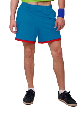 Купить шорты унисекс из кулирной глади голубые