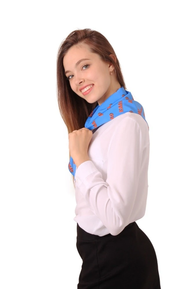 Косынка Шарлотта 65х65х95 см, с полной запечаткой "Kvass"#1