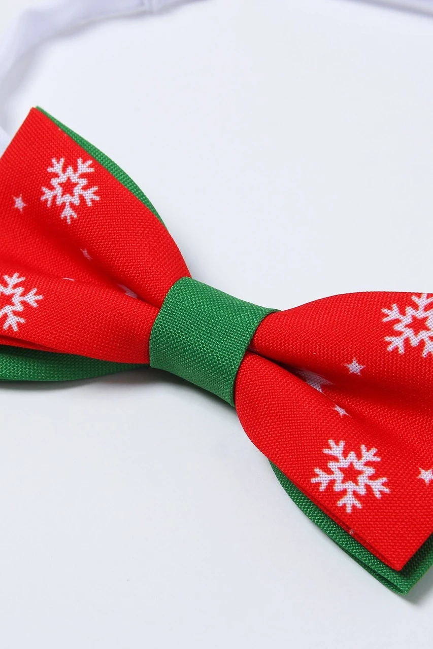 Галстук-бабочка Фэшн на фурнитуре мужская, с полной запечаткой "Нappy New year"#1