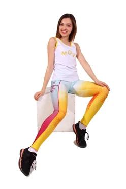 Легинсы женские с узким поясом с принтом "Lady's"#1