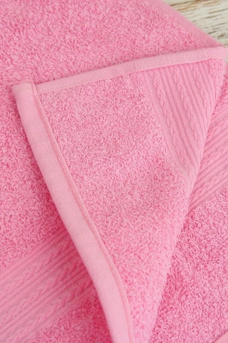 Полотенце махровое 50х90 см (Ituma), однотонное светло-розовое#5