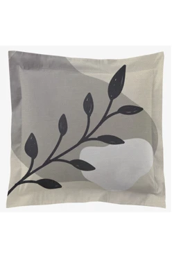 Подушка с бордюром 40х40 см, с принтом "Sprig"#1 Подушка с бордюром 40х40 см, с принтом "Sprig"#1