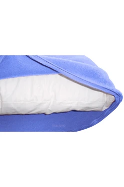 Купить наволочку из флиса 30*30 см, однотонную голубую