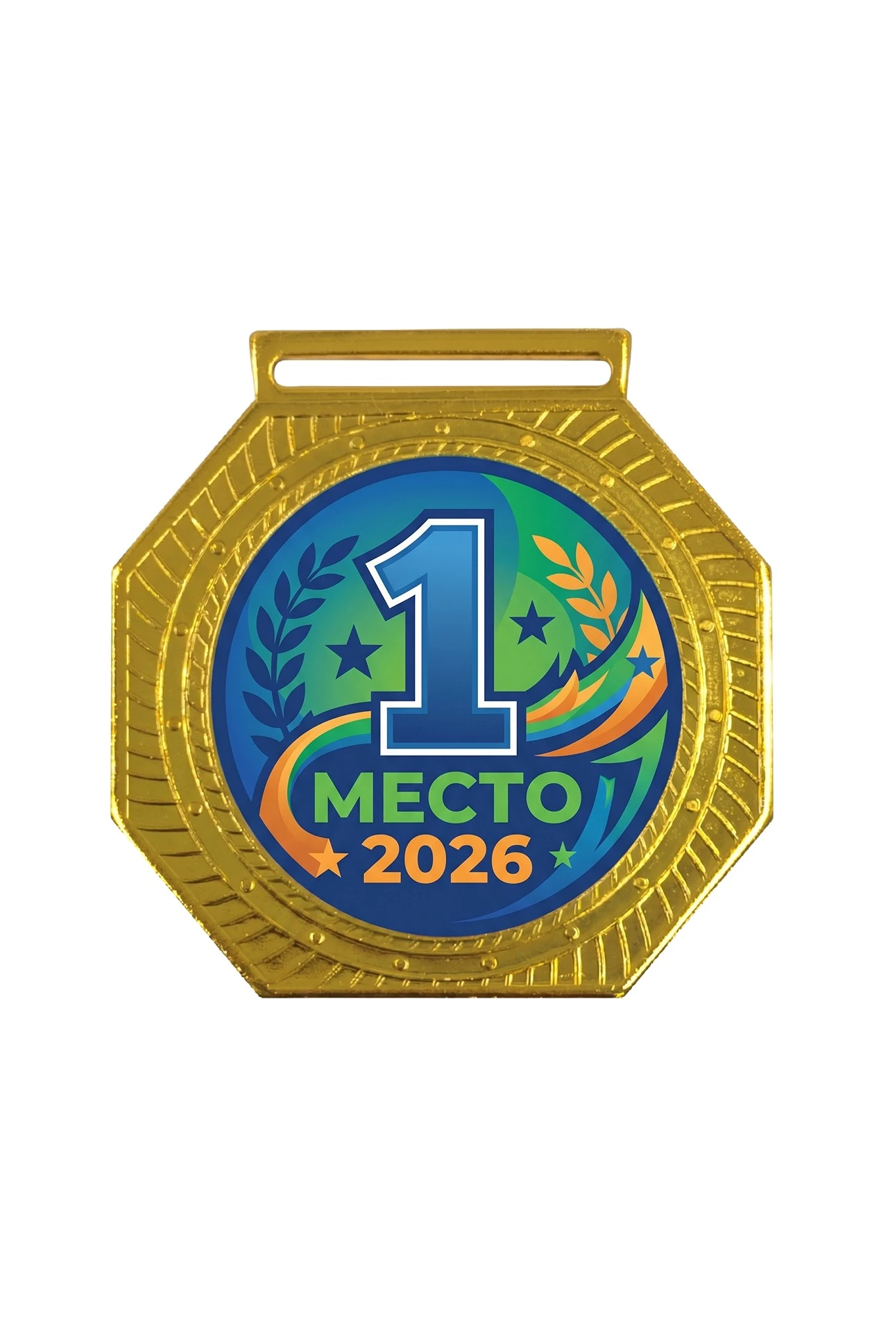Купить медаль металлическая ИК7004 70мм с шильдом 50мм