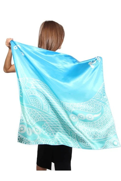 Платок Шанель 80х80 см, с полной запечаткой "LOLO"#2