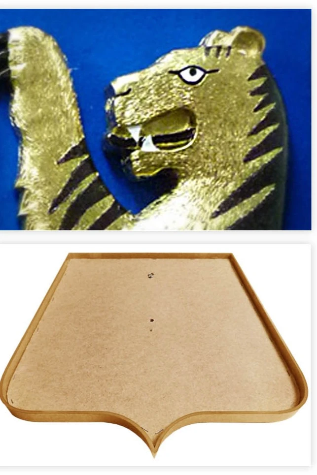 Купить Герб Хабаровска 42х50 см барельеф краска рамка под золото Купить Герб Хабаровска 42х50 см барельеф краска рамка под золото