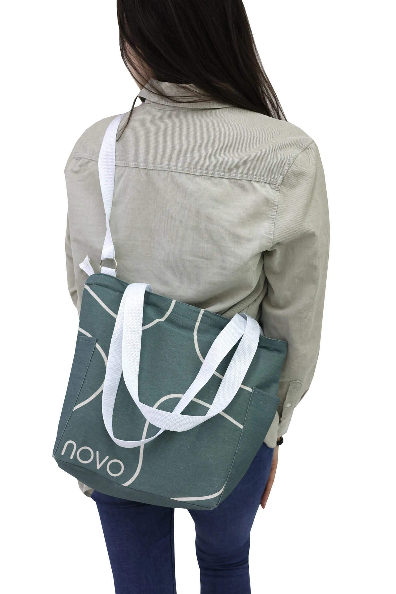 Сумка Тревел из двунитки 26х30х12 см, печать с двух сторон "Nova"#1