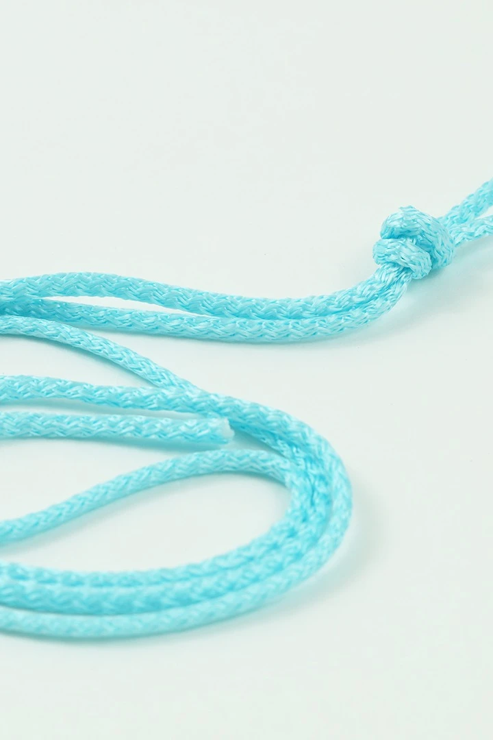 Шнур круглый с сердечником 100% ПЭ, 5 мм голубой#3