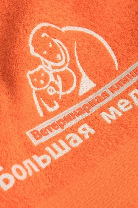 Полотенце махровое 70х140 см (Ituma), однотонное "Veterinary clinic"#2