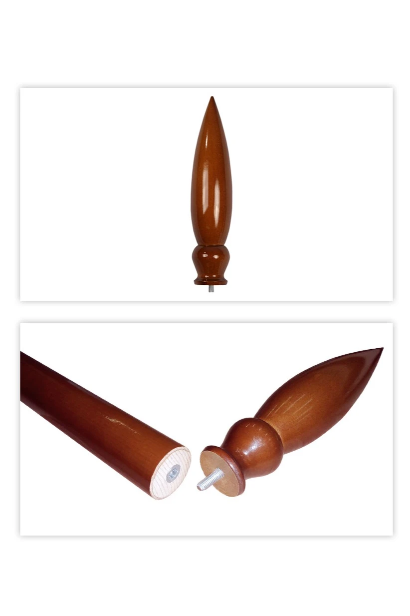 Подставка деревянная с основанием Блин (сосна) 2 штока 2,2 м#4