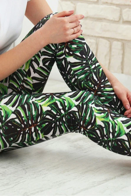 Купить комплект Сандей футболка хб + леггинсы "Тропики" Купить комплект Сандей футболка хб + леггинсы "Тропики"