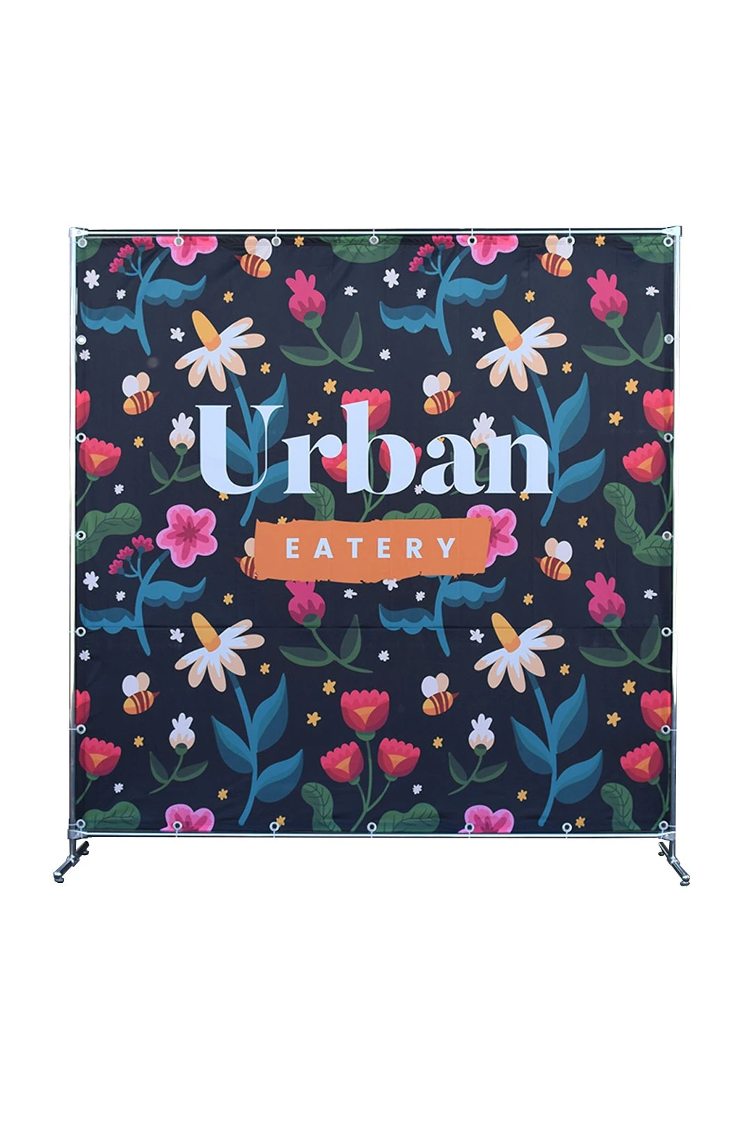 Рекламная ширма на одну секцию 2х2 м с полной запечаткой#1