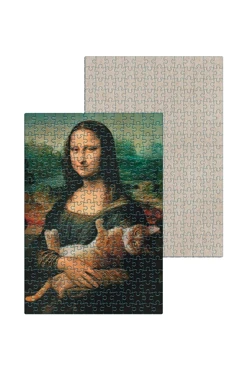 Купить пазл картонный А3 с принтом "Mona Lisa" Купить пазл картонный А3 с принтом "Mona Lisa"