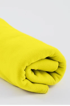 Купить плед Эконом (без обработки) флисовый 120х160 см, однотонный желтый