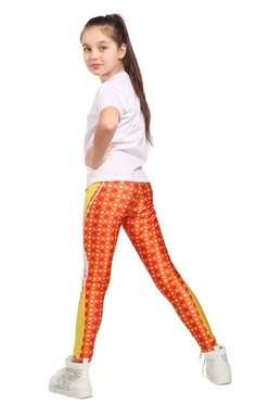 Легинсы детские с узким поясом с принтом "Style"#1