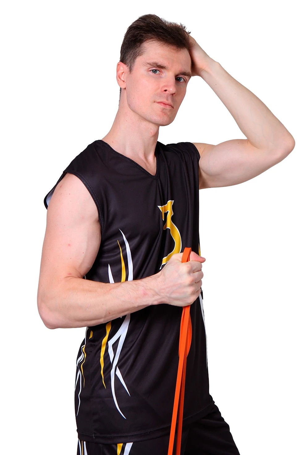 Баскетбольная форма Рассел мужская с полной запечаткой "FOWLER"#1 Баскетбольная форма Рассел мужская с полной запечаткой "FOWLER"#1