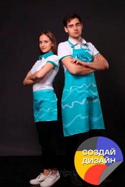 Купить фартук Латте с полной запечаткой из греты Купить фартук Латте с полной запечаткой из греты