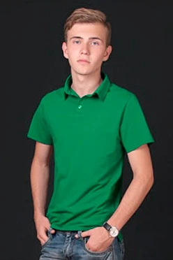 Купить поло Декстер унисекс зеленую