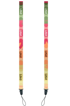 Купить ленту для бейджа атлас ширина 2 см, с фастексом, с печатью "Summer vibe"