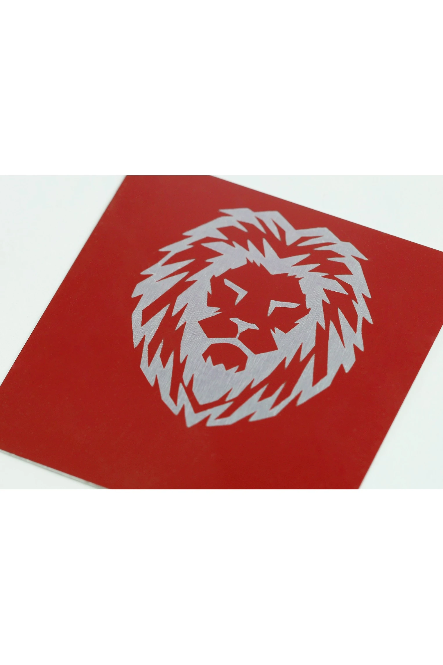 Алюминий глянцевый 200х300 мм 0,45 мм, бордовый/серебро#2