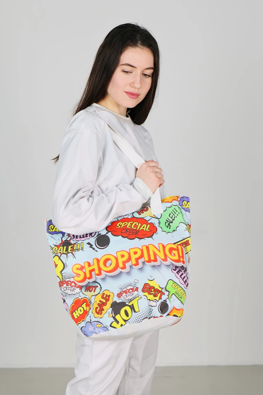 Сумка Кэмп из греты 37х46 см, с печатью#1 Сумка Кэмп из греты 37х46 см, с печатью#1