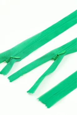 Купить молнию тип 3 потайная неразъемная 50 см, зеленая
