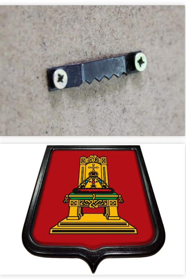 Купить Герб Тверской области 35х43 см печатный темная рамка