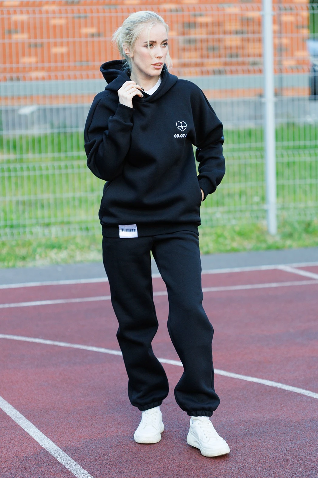 Спортивный костюм Лофт из футера женский, однотонный "Sports day"#1