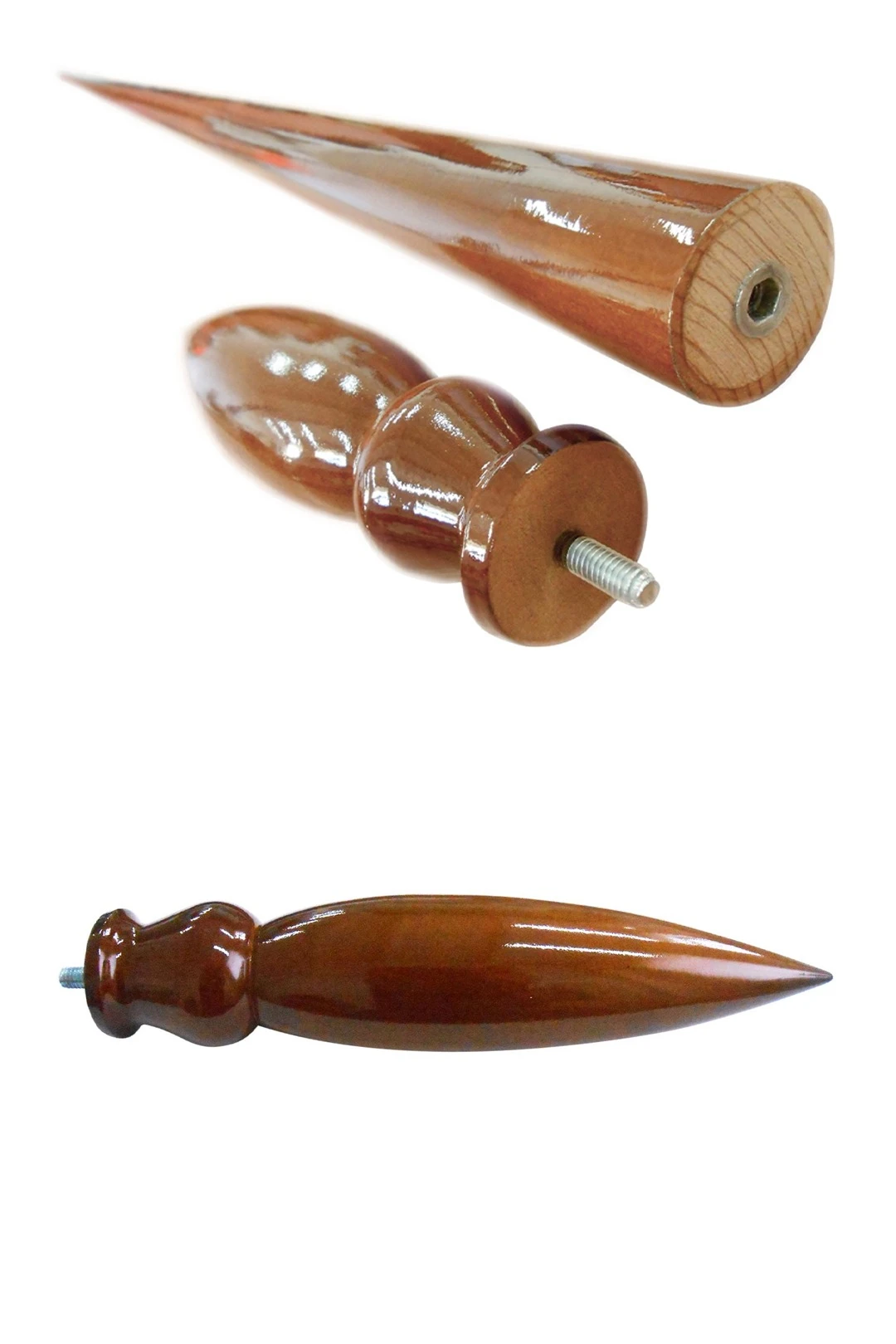 Навершие Капля деревянное светлое из сосны