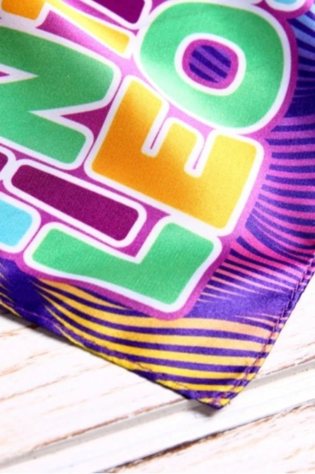 Купить шарф 15х100 см однослойный с полной запечаткой