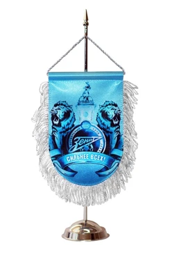 Купить вымпел печатный мягкий с бахромой 30х40 см "The strongest of all"