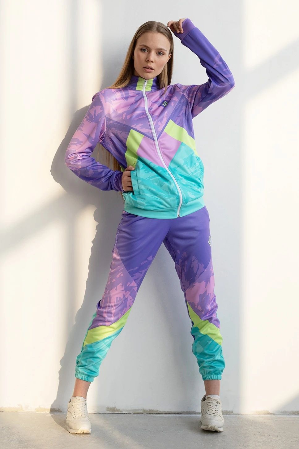 Спортивный костюм Стайлинг женский с полной запечаткой#1
