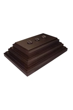 Купить основание деревянное "Пирамида" 3 штока, темное дерево