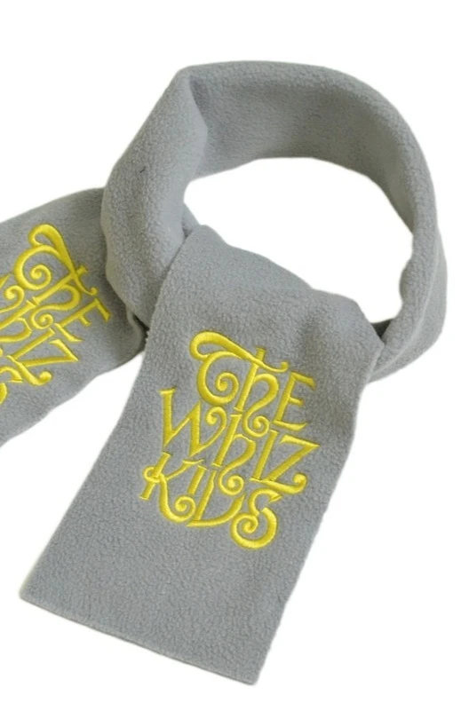 Шарф флисовый однослойный 15х100 см, однотонный "The Whiz Kids"#1