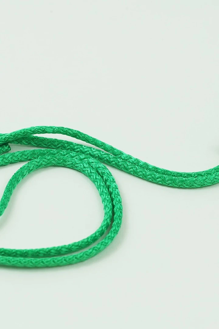 Шнур круглый с сердечником 100% ПЭ, 5 мм зеленый#3