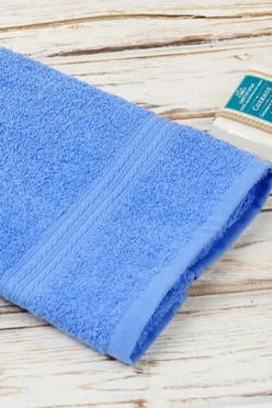 Купить полотенце махровое 40х70 см голубое