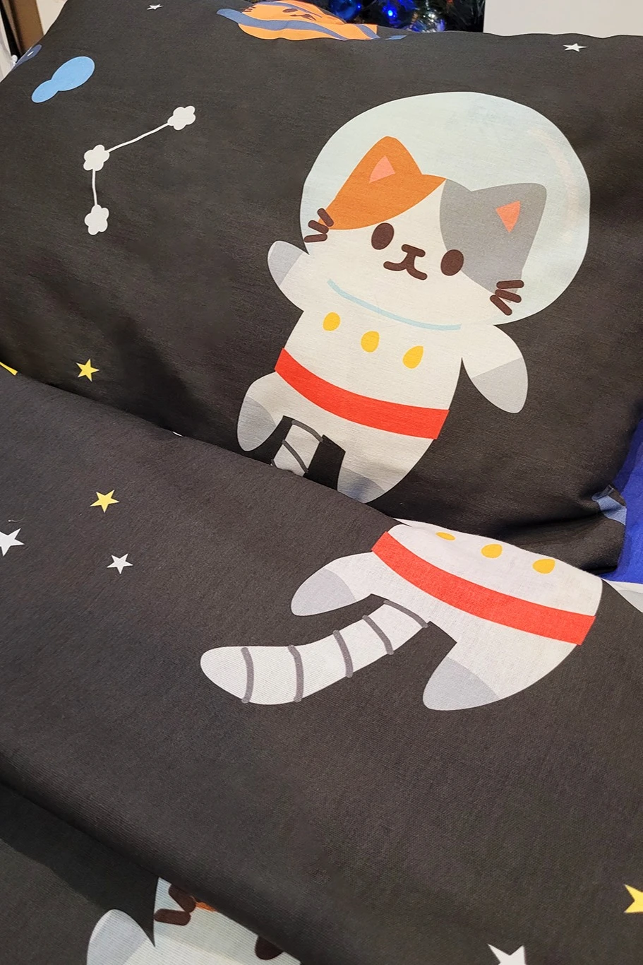 Постельное бельё детское 120х180 см "Space Cat"#2