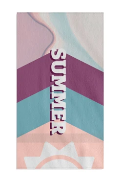 Купить полотенце махровое 50х90 cм с печатью (Color) "Summer"