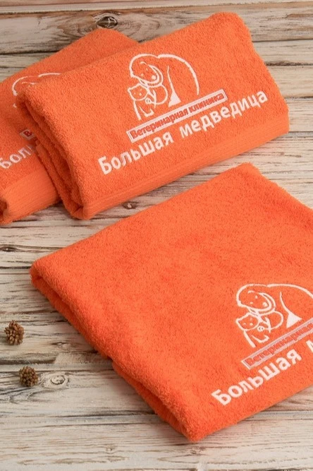 Полотенце махровое 70х140 см (Ituma), однотонное "Veterinary clinic"#6