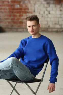 Свитшот Тревис из футера унисекс, однотонный#2