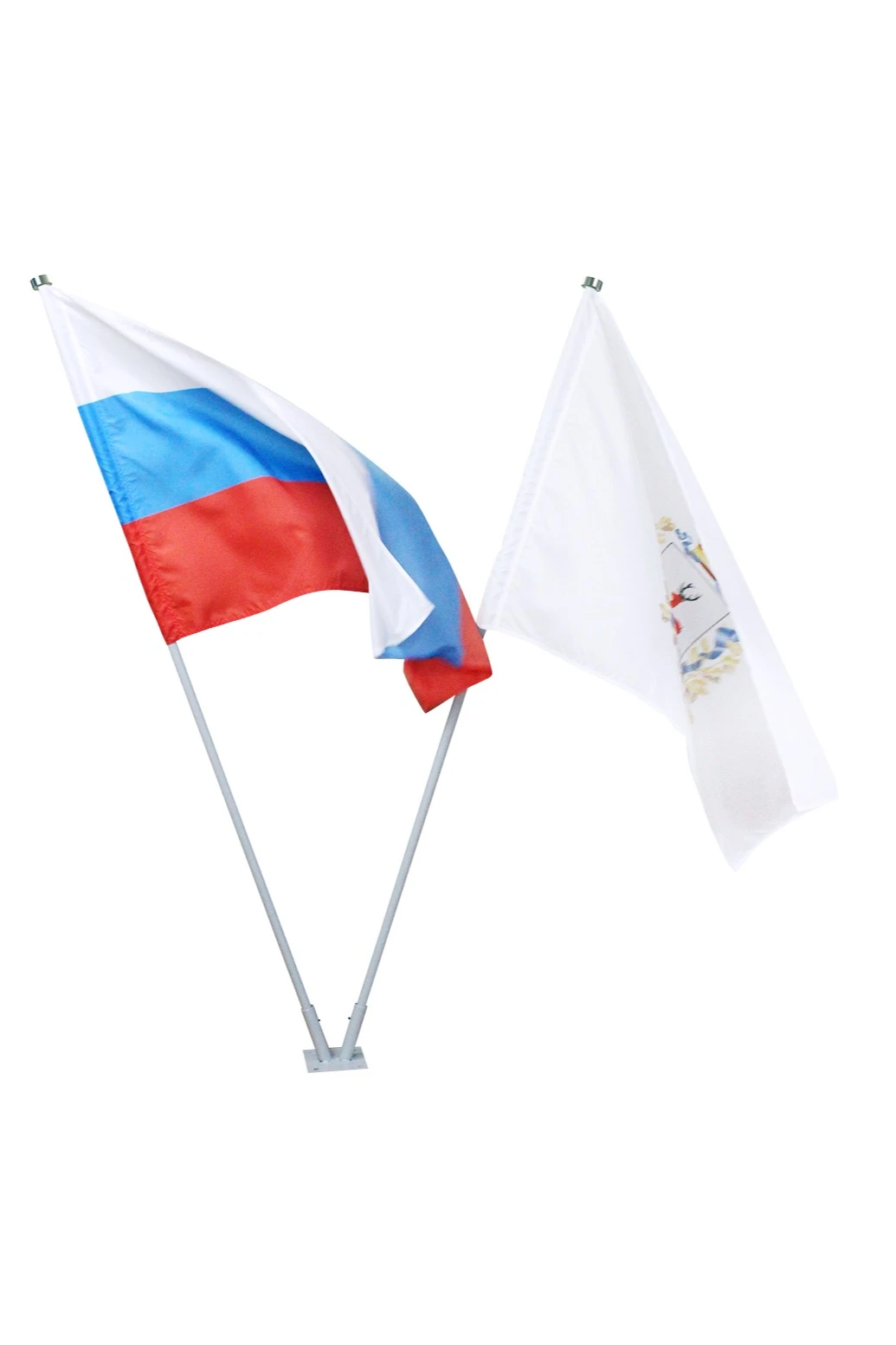 Кронштейн козырьковый на 2 штока с алюминиевыми древками 2,5 м#3